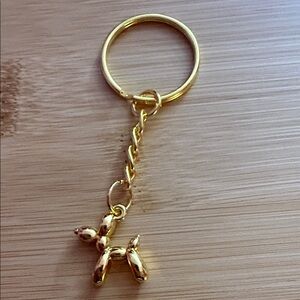 ‼️5/$25‼️ Gold Balloon Dog Keychain